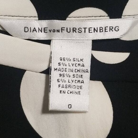 Diane Von Furstenberg Black and White Polka Dot Dress - Picture 10 of 10